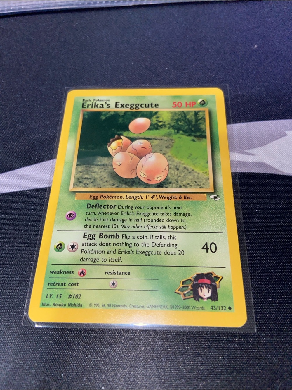 Erika's Exeggcute (Card Number 43/132) Gym Heroes Vintage